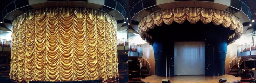 Театральные шторы на заказ  