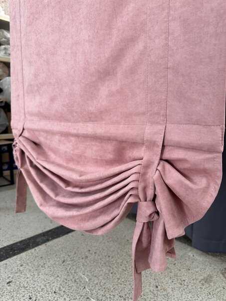 Римская штора Soft с мягкими складками, ткань муслин «Тёплый ветер»